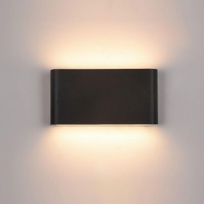 ITALUX kinkiet zewnętrzeny Romano LED, zintegrowany 12W AC85-265V 720 lm 3000K IP54 kolor - czarny (PL-266B)