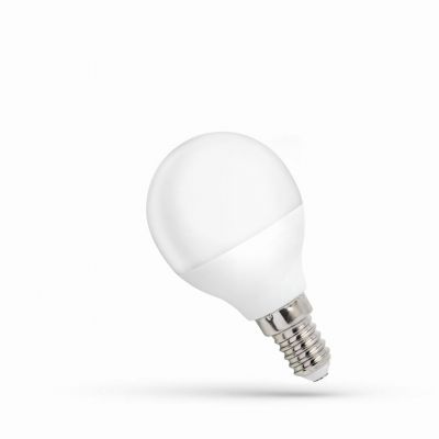 Żarówka LED KULKA E14 230V 4W 340lm 6000K zimna biel  WOJ+13031 Spectrum Led (WOJ+13031)