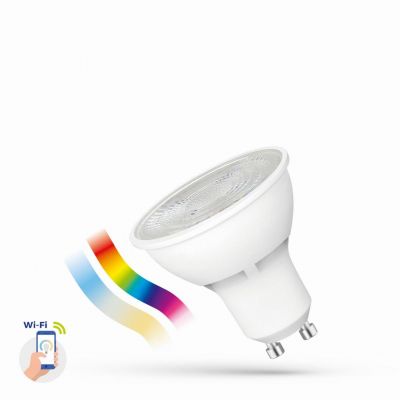 LED GU10 4,5W 230V RGBW+CCT+DIM Wi-Fi/BT SMART WOJ+16823 Spectrum Led (WOJ+16823)