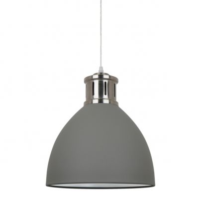 ITALUX lampa wisząca Lola E27 60W 220-230V IP20 kolor - szary, nikiel satynowany (MD-HN8100-GR+S.NICK)