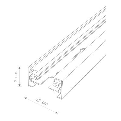 NOWODVORSKI Szynoprzewód PROFILE TRACK 2 M (9452)