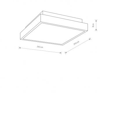 Plafon BASSA LED NOWODVORSKI (9500)