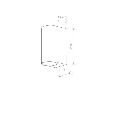 Kinkiet NICO II graphite 9517 Nowodvorski Lighting (9517)