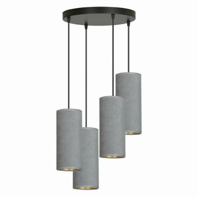 Emibig lampa wisząca Bente 4 Premium 4xE27 szara/czarna 1060/4PREM (1060/4PREM)