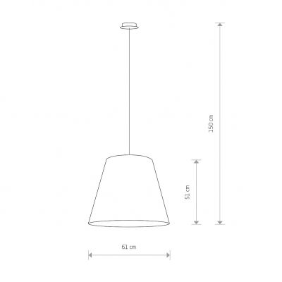 Lampa wisząca żyrandol Nowodvorski Moss czarna (9737)