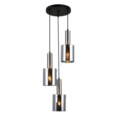 ITALUX lampa wisząca Sardo E27 40W 220-240V IP20 kolor - nikiel satynowany (PND-5581-3A-SC+SG)