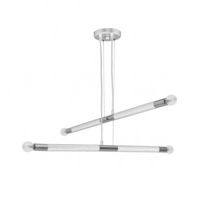 Milagro lampa wisząca Bastone 4xE14 biała/chrom MLP6567 (MLP6567)
