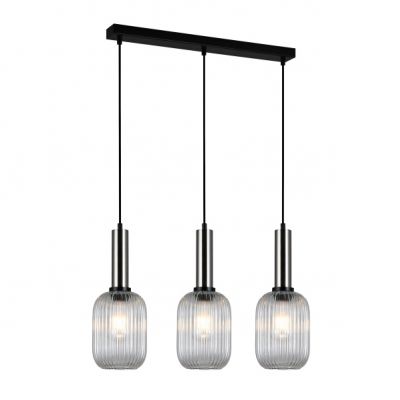 ITALUX lampa wisząca Antiola E27 40W 220-240V IP20 kolor - nikiel satynowany (PND-5588-3M-SC+CL)