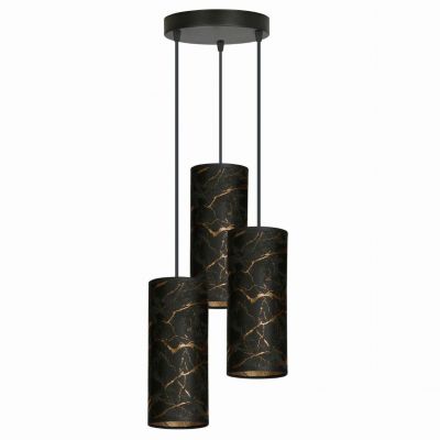 Emibig lampa wisząca Karli 3 Premium 3xE27 czarno/złota 1056/3PREM (1056/3PREM)