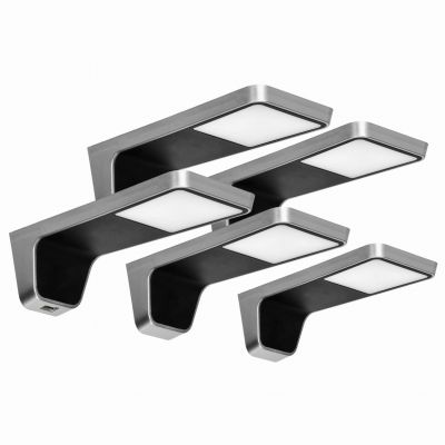 NELA zestaw 5 lampek podszafkowych LED, 4x2W + 7,5W, 4000K, z USB, czarny AD-OM-6333L4/B ORNO (AD-OM-6333L4/B)