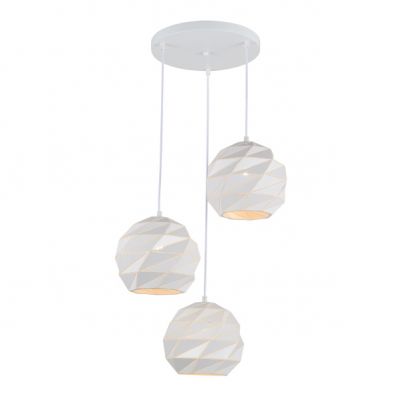 ITALUX lampa wisząca Palermo E27 40W 220-240V IP20 kolor - biały (PND-2424-3S-WH)