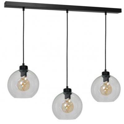 Milagro lampa wisząca Sofia Clear 3xE27 czarna MLP6579 (MLP6579)