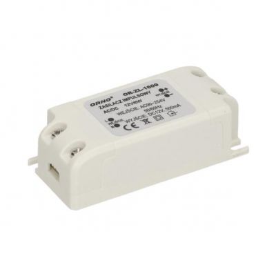 Zasilacz LED 12V DC 6W 0,5A IP20 OR-ZL-1609 ORNO (OR-ZL-1609)