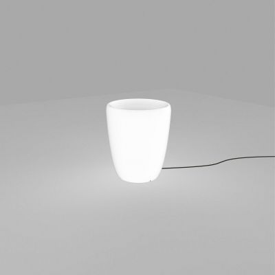 Nowodvorski lampa stojąca zewnętrzna (świecąca donica) Flowerpot S E27 biała 41cm 9711 (9711)