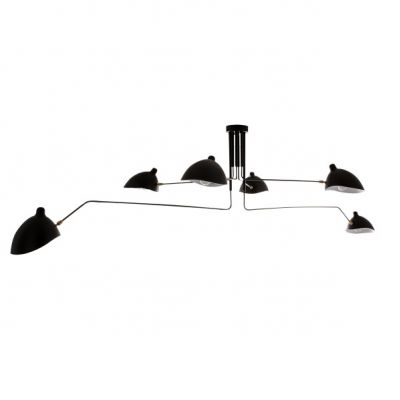 ITALUX lampa wisząca Davis E27 60W 220V IP20 kolor - czarny (MDE610/4+2)