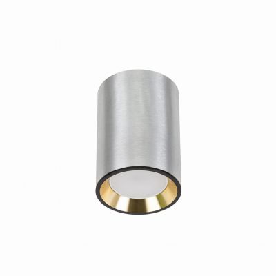 Oprawa natynkowa CHLOE MINI GU10 250V IP20 70x100mm srebrny środek złoty okrągła  SLIP005014 Spectrum Led (SLIP005014)