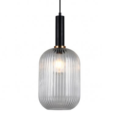 ITALUX lampa wisząca Antiola E27 40W 220-240V IP20 kolor - czarny (PND-5588-1L-BK+CL)