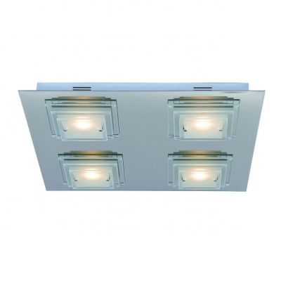 ITALUX plafon Peppe LED, zintegrowany 20W 1800 lm 3000K IP20 kolor - chrom (C0509A CLEAR)