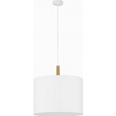 TK-Lighting lampa wisząca Deva White 1xE27 max 60W biała/sosna szczotkowana (4107)