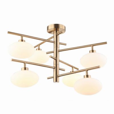 ITALUX lampa wisząca Fiorenzo G9 25W 220V-240V IP20 kolor - mosiężny (MXM3661-6 BRO+W)