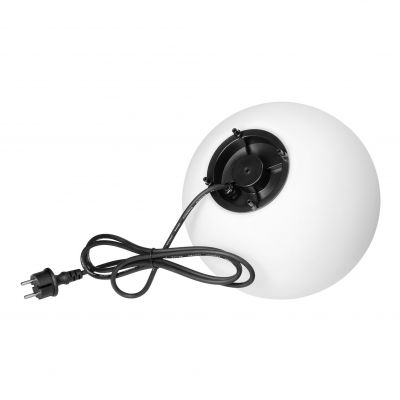Lampa kula ogrodowa 28cm biała E27 wbijana zewnętrzna IP65 ORNO (AD-OP-6586WE27ZM)