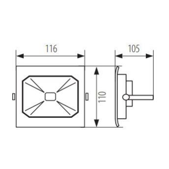 ANTRA LED30W-NW B     Naświetlacz LED KANLUX (25705)