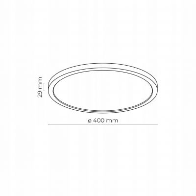 Lampa sufitowa AQUA Biały LED 36W barwa regulowana 6902 TK Lighting (6902)