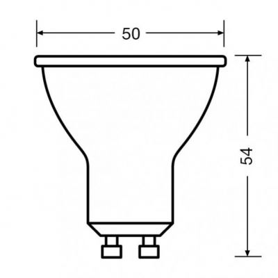 Żarówka LED /3szt./ Reflektor GU10 2,8W=35W 230lm 2700K ciepła biel 60st OSRAM (4058075600034)