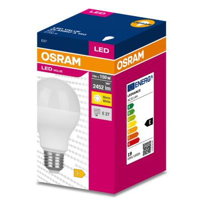 Żarówka LED E27 19W/827 E27 VALUE CL A FR 150 non-dim 19W/827 4058075661639 LEDVANCE (4058075661639)