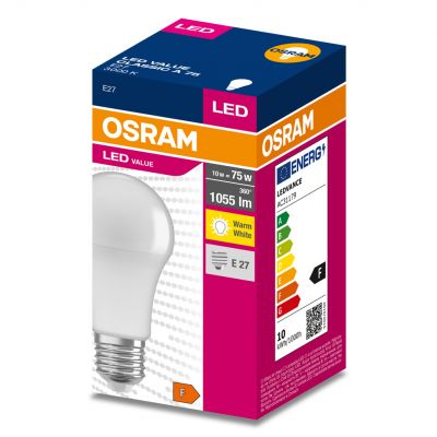 Żarówka LED E27 10W 1055lm 200° 3000K ciepła biel VALUE OSRAM (4058075630239)