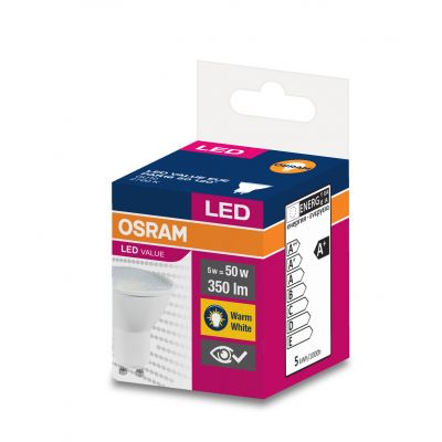 Żarówka LED LVPAR16 50120st. 5W/827 230VGU1010X1EUEOSRAM 350lm 4058075198678 LEDVANCE (4058075198678)