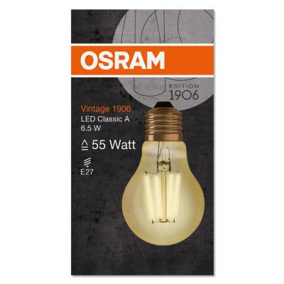 Żarówka LED Vintage 1906 LED CL A FIL GOLD 50 non-dim 6,5W/824 E27 4058075293298 LEDVANCE (4058075293298)