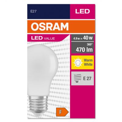 Żarówka LED E27 6W Classic A 40 2700K 470lm 4052899326927 LEDVANCE (4052899326927)