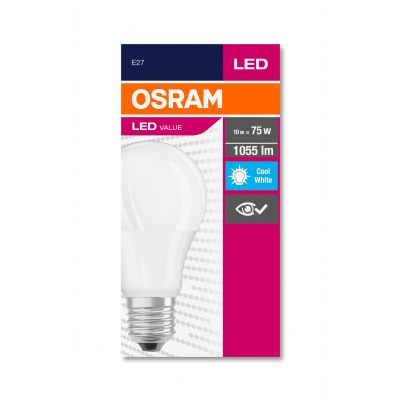 Żarówka LED E27 10/75W 1055lm 200° 4000K neutralna biel VALUE OSRAM (4052899973404)