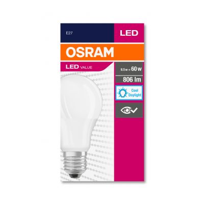 Żarówka LED E27 9W VALUE CLA60 9W/865 806lm 6500K (odpowiednik 60W) 4052899326873 LEDVANCE (4052899326873)