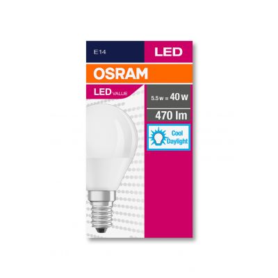 Żarówka LED E14 4,9W/865 E14 VALUE CL P FR 40 non-dim 4,9W/865 4058075127630 LEDVANCE (4058075127630)