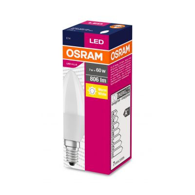 Żarówka LED E14 VALUECLB60 7W/827 230VFR FS1 806lm 2700K 4058075152915 LEDVANCE (4058075152915)