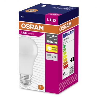 Żarówka LED E27 10W 1055lm 200° 2700K ciepła biel VALUE OSRAM (4052899971028)