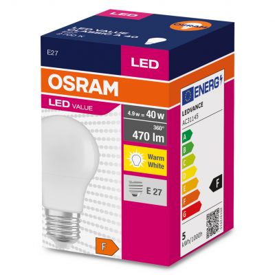 Żarówka LED E27 6W Classic A 40 2700K 470lm 4052899326927 LEDVANCE (4052899326927)