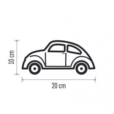 Samochodzik 1 LED śnieżne autko 10 cm 3x AA, ciepła biel, IP20, timer EMOS (DCLW19)