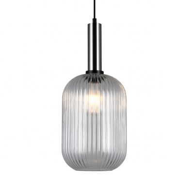 ITALUX lampa wisząca Antiola E27 40W 220-240V IP20 kolor - nikiel satynowany (PND-5588-1L-SC+CL)