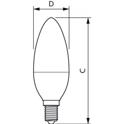 Żarówka LED CorePro świeczka 7-60W E14 827 2700K barwa ciepła B38 929002972502 PHILIPS (929002972502)