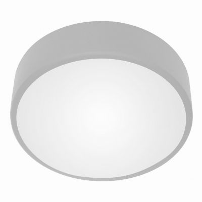 OVO plafon LED 43W, 4000K, 4750lm, szara stal, klosz szklany matowy, IP20, O 400 AD-PL-6290GLSM4 ORNO (AD-PL-6290GLSM4)