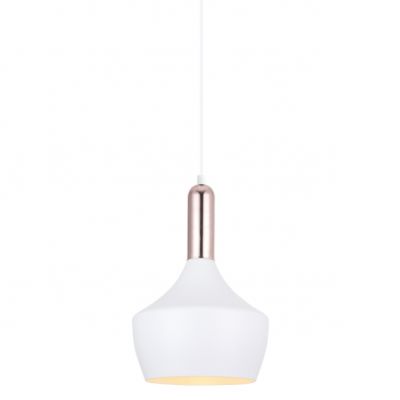 ITALUX lampa wisząca Ophelia E27 60W 220V IP20 kolor - biały, miedziany (MDM-3028/1 W+COP)