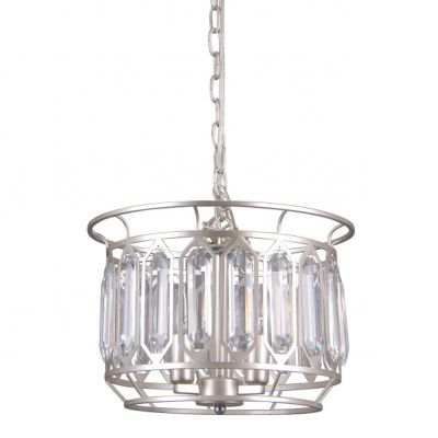 ITALUX lampa wisząca Priscilla E14 40W 220-240 IP20 kolor - srebrny szampański (PND-43388-3B)