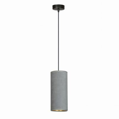 Emibig lampa wisząca Bente 1 E27 szara/czarna 1060/1 (1060/1)