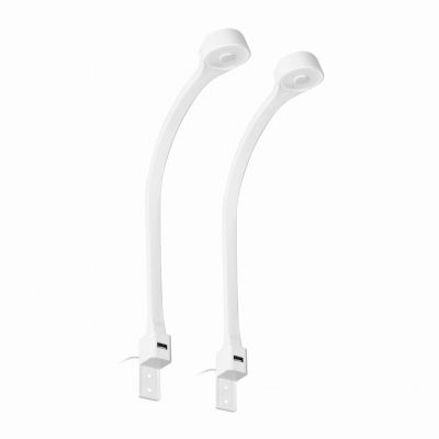 TEO zestaw 2 lampek nocnych LED, 2x7,5W, 4000K, z USB, biały AD-OM-6338L4/W ORNO (AD-OM-6338L4/W)