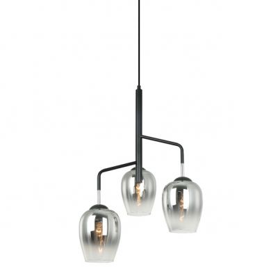 ITALUX lampa wisząca Lesla E27 40W 220-240V IP20 kolor - chrom, czarny (PEN-5359-3-BKCR)