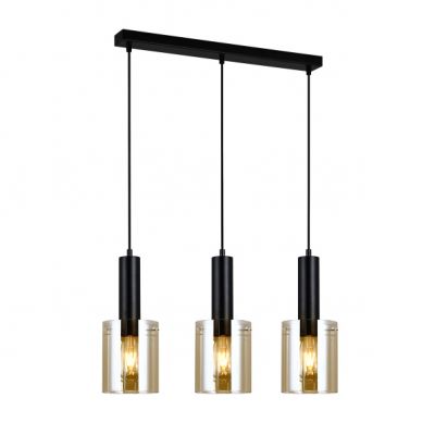 ITALUX lampa wisząca Sardo E27 40W 220-240V IP20 kolor - czarny (PND-5581-3-BK+AMB)
