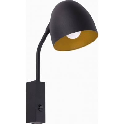 TK-Lighting kinkiet Soho 1xE27 max 60W czarny/załoty (4167)